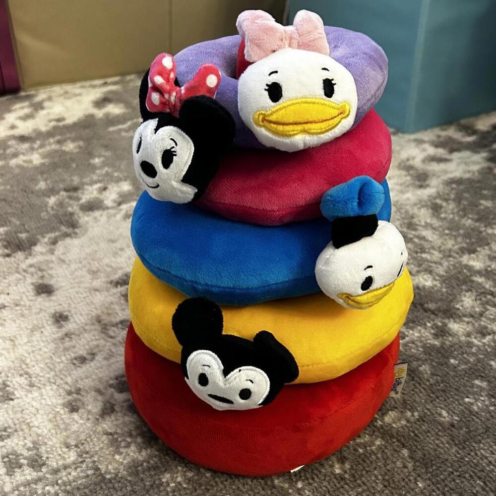 Hallmark Itty Bittys Mickey and Friends Baby Plush Ring Stacker
